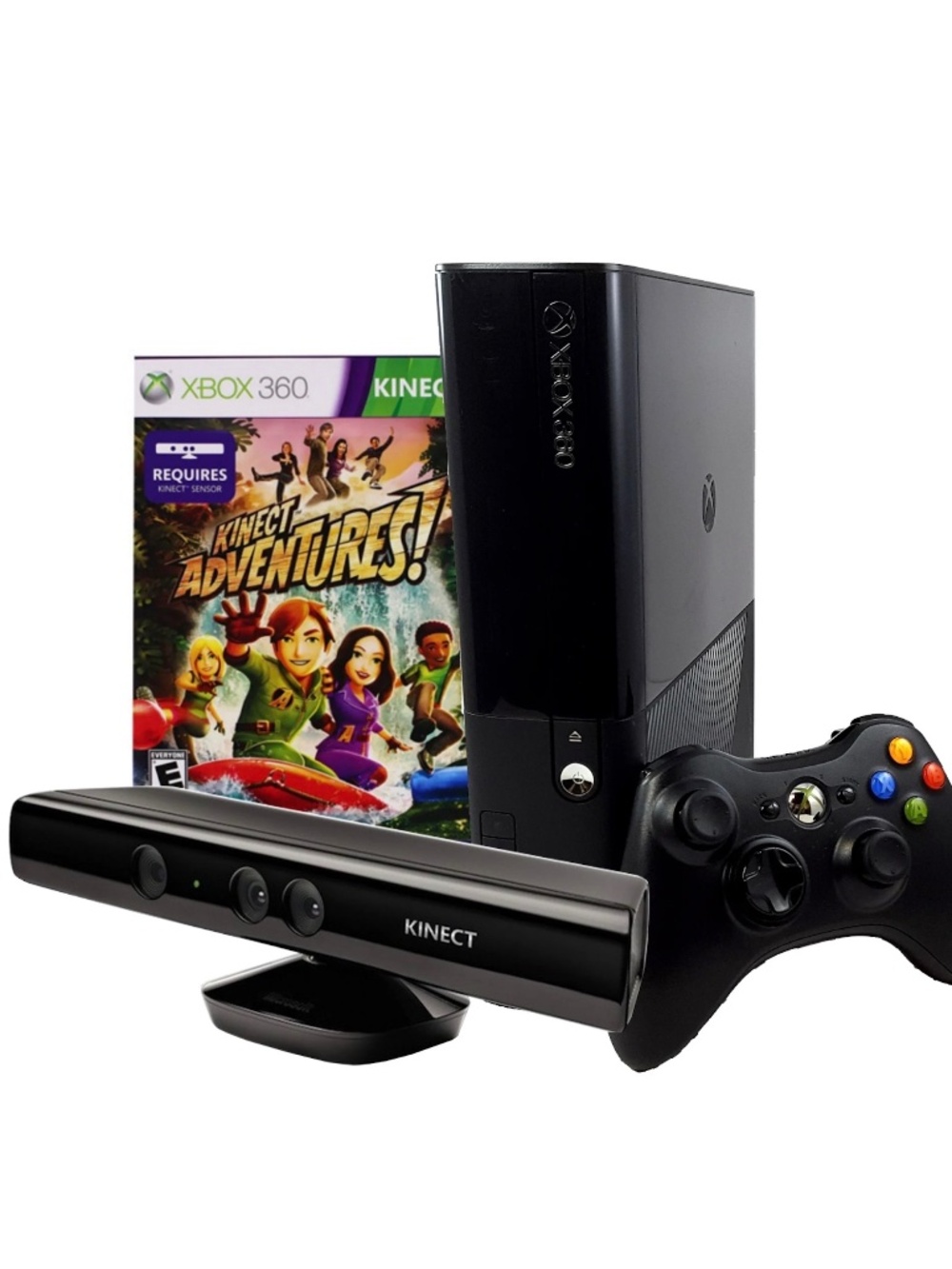 XBOX 360e + Kinect (Full Body Camera Controller) +2 Games (NEW) $800 MSRP (RARE)